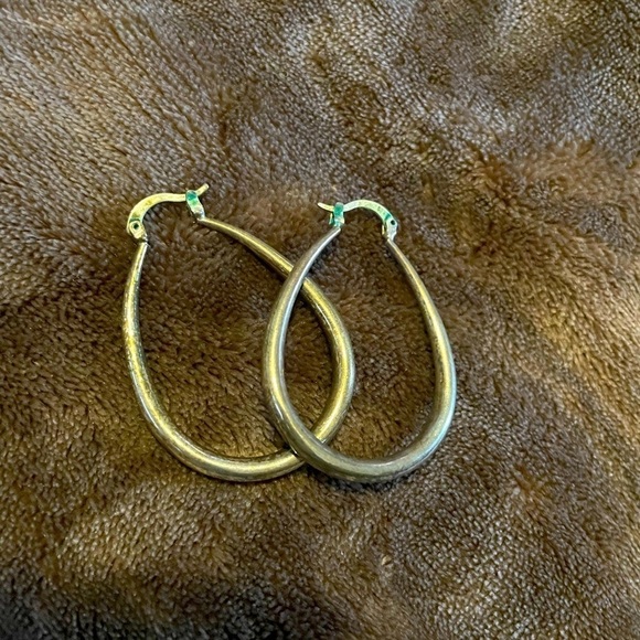 Jewelry - Sterling silver teardrop hoops